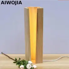 Светодиодный светильник Luminaria De Mesa, деревянный светодиодный светильник для спальни, рождественские подарки, современный Настольный декоративный офисный светильник
