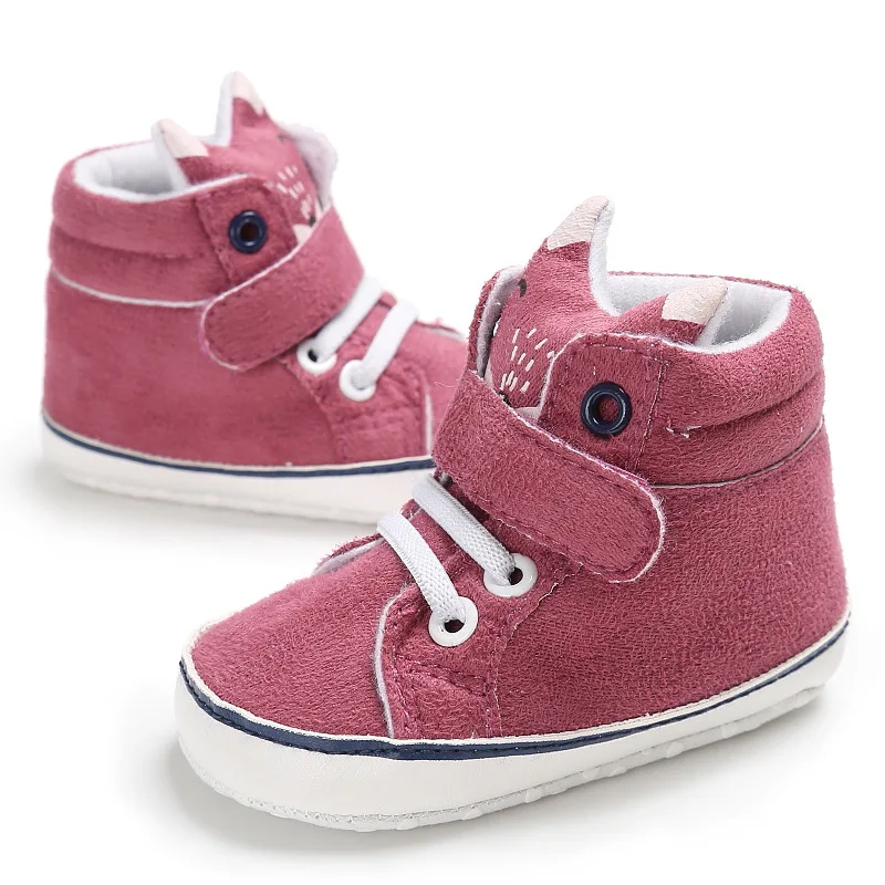 Обувь для новорожденных с рисунком лисы; обувь для малышей с мягкой подошвой; обувь для малышей 0-18 месяцев
