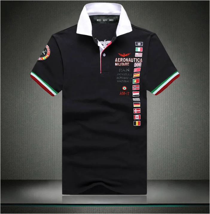 

super large obese turn-down collar short-sleeve men's cotton t shirt embroidery National flag Plus size XXL- 4XL 5XL 6XL 7XL 8XL