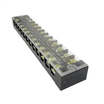 

1Pcs Barrier Terminal Block 12-Position(Dual Row) 600V 25A 0.5-2.5mm2 Wire Section