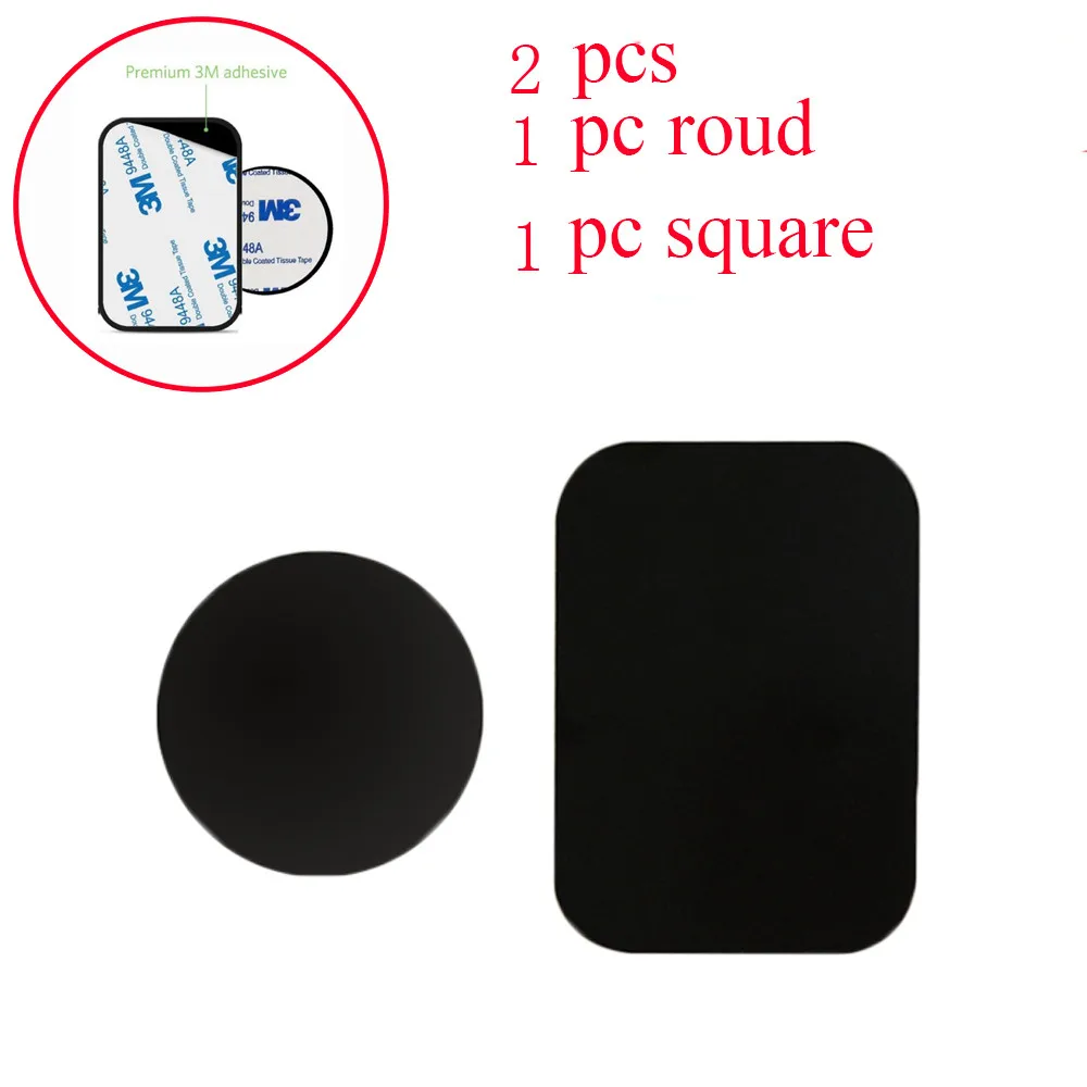 

4-PACK Metal Plates Adhesive Sticker Replace For Magnetic Car Mount Phone Holder Oct29 Drop Ship