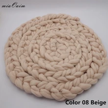 Плетеное одеяло ручной работы 2 цвета/партия веревка корзина наполнитель плетеная корзина Stuffer Новорожденный ребенок Фотография PropsBackdrop Baby Shower