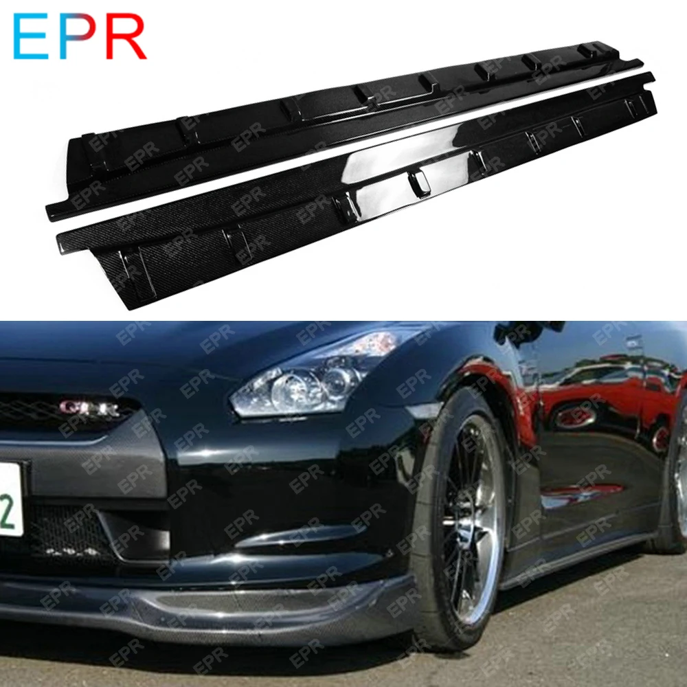 

For Nissan R35 GTR (2009-2010) Carbon Fiber Arios Side Skirt Under Board Body Kit Car Styling Auto Tuning Part For GTR R35 Under