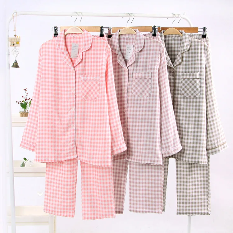 Zoolim Хлопковая пижама с начесом для влюбленных, женская сексуальная клетчатая Пижама, хлопковые Пижамные комплекты, Дамская одежда для сна, пижама, одежда для сна, Mujer