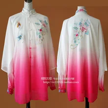 Customize Chinese Tai chi uniform taiji clothing Martial arts performance shawl wushu clothes for men women children girl kids