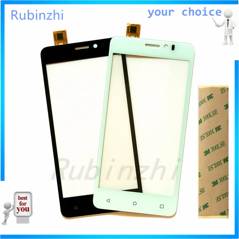 

RUBINZHI Phone Touch Sensor FOR Prestigio Muze K5 PSP5509 PSP 5509 DUO Touch Panel Digitizer Glass Replacement Repair Parts+Tape