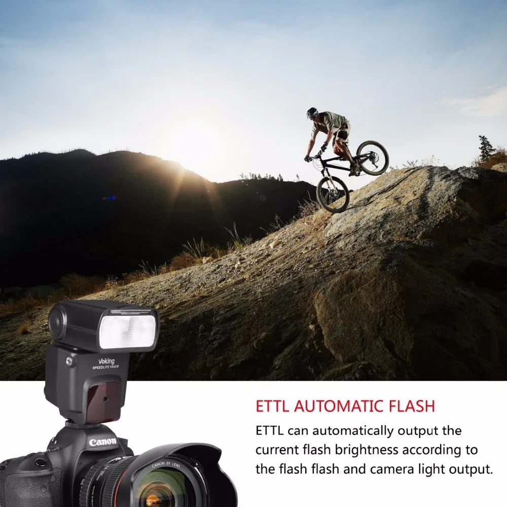 Voking VK430 E-TTL ЖК-Вспышка Speedlite с дисплеем башмак крепление вспышки для Canon Eos цифровой DSLR камеры со стандартной подставкой Горячий башмак+ подарок