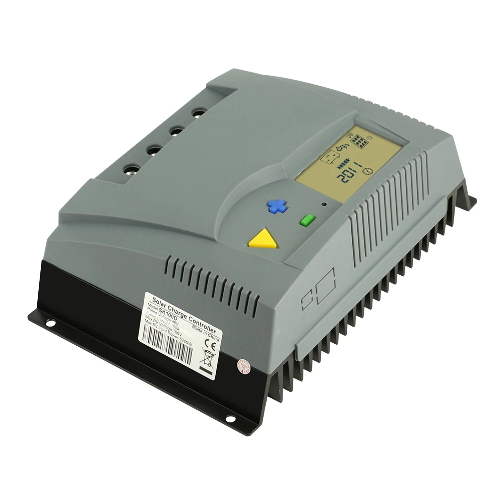 PWM 100A контроллер солнечного зарядного устройства 12 В 24 В Авто 48 в ЖК-дисплей для солнечной панели регулятор заряда с защитой от перегрузки