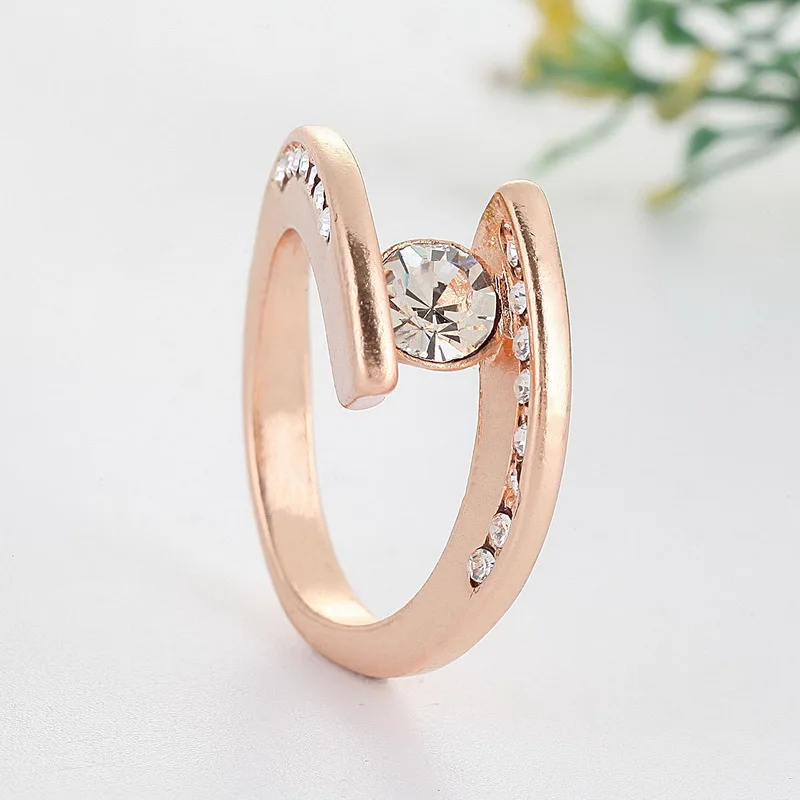 Роскошные кольца для женщин, модные ювелирные изделия, Золотое кольцо, обручальное кольцо, Anillos De Boda,, много оптом, E5X880