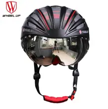 WHEEL UP Integrally Aerodynamic EPS Lens Cycling Helmet Ultra-Light Mountain Bike Helmet MTB Bicycle Helmet Byclcle Accessories