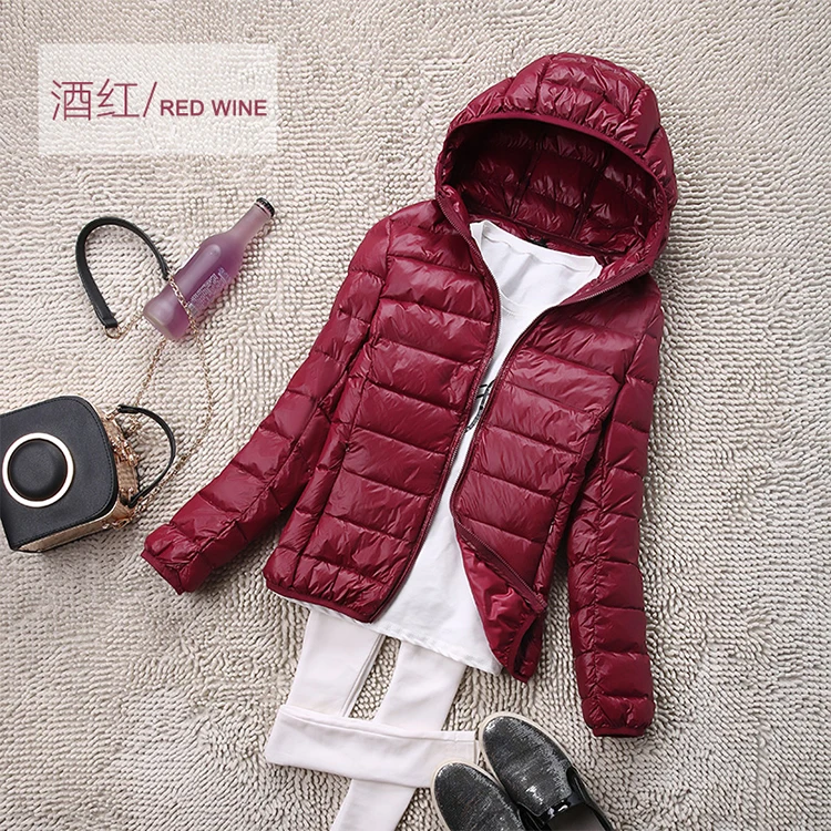 Sanishroly S-4XL Autumn Winter Women White Duck Hooded Down Jacket Female Ultra Light Down Coat Parkas Short Tops Plus Size S435 bubble coat women