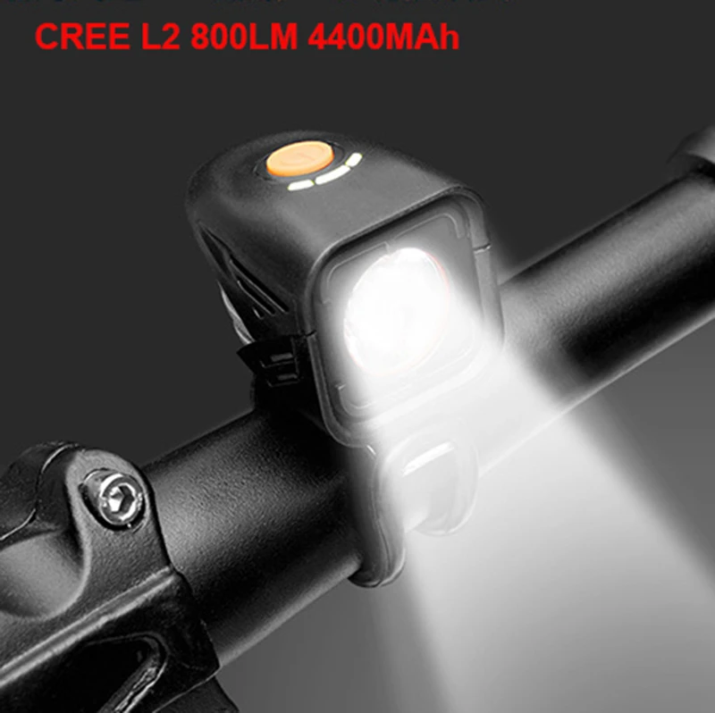 Discount EBUYFIRE L2 Bike Light 4400mAh 4 mode 800LM Bicycle headlight USB charge Intelligent temperature control Cycling Accessories 9