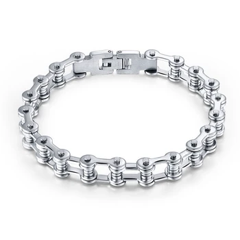 

316 stainless steel bike chain Men's bracelet