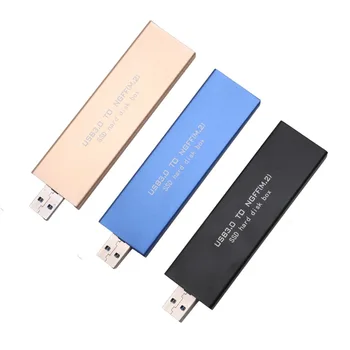 

USB 3.0 to M.2 NGFF SSD Mobile hard disk box External Enclosure Storage Case NEW