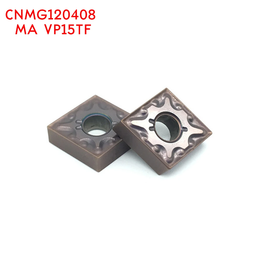 

20PCS CNMG120408 MA VP15TF External Turning Tools Carbide inserts CNMG 120408 Cutting Tool CNC Tools Lathe tools Lathe cutter