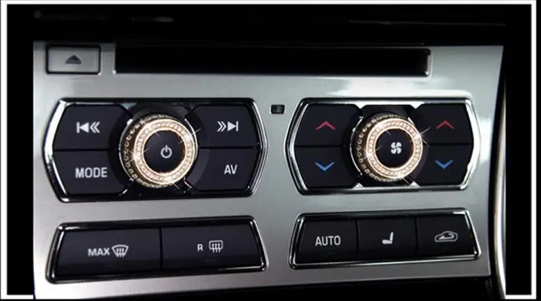 Для Jaguar XF 2008-2015 Роскошный горный хрусталь салона Кондиционер Переключатель рамка Обложка отделка автомобиль для укладки аксессуары