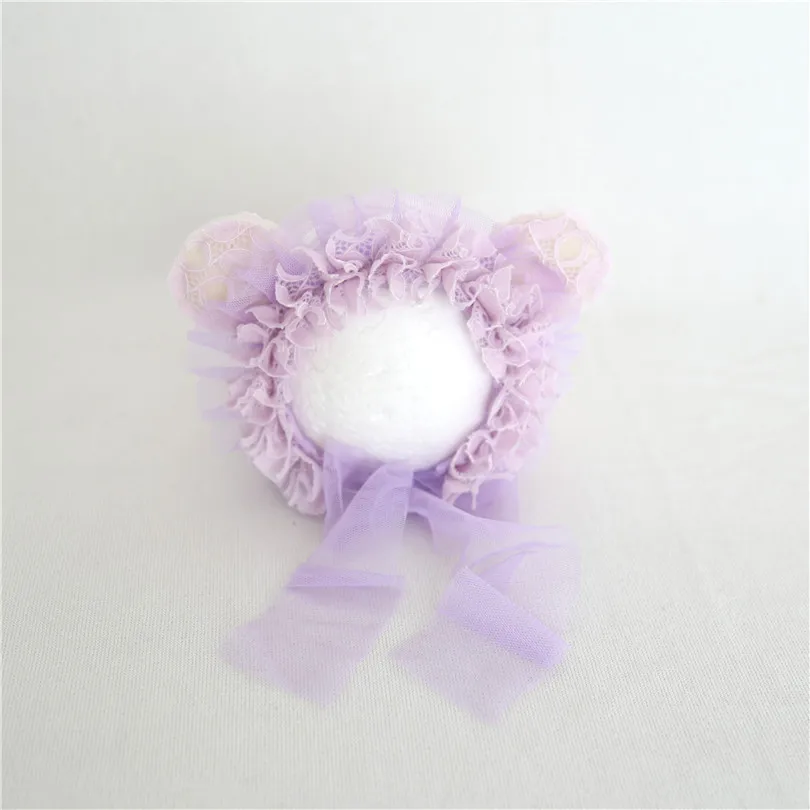 Purple Ruffle Lace Bonnet Baby Girl Photo Prop Handmade Newborn Girl Pastel Floral Bonnet Infant Beanie Cap Animal Hat Props
Purple Ruffle Lace Bonnet Baby Girl Photo Prop Handmade Newborn Girl Pastel Floral Bonnet Infant Beanie Cap Animal Hat Props