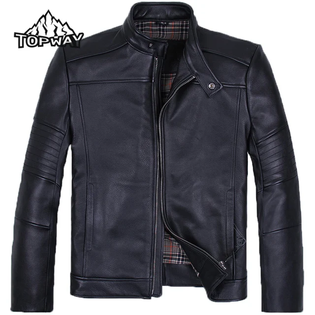 Best price at $322 Cheap 2016 New Motocross England Windproof Chaqueta Moto Anti-Abrasion Outwear Men Top Cowskin Genuine Leather Motorcycle Jacket