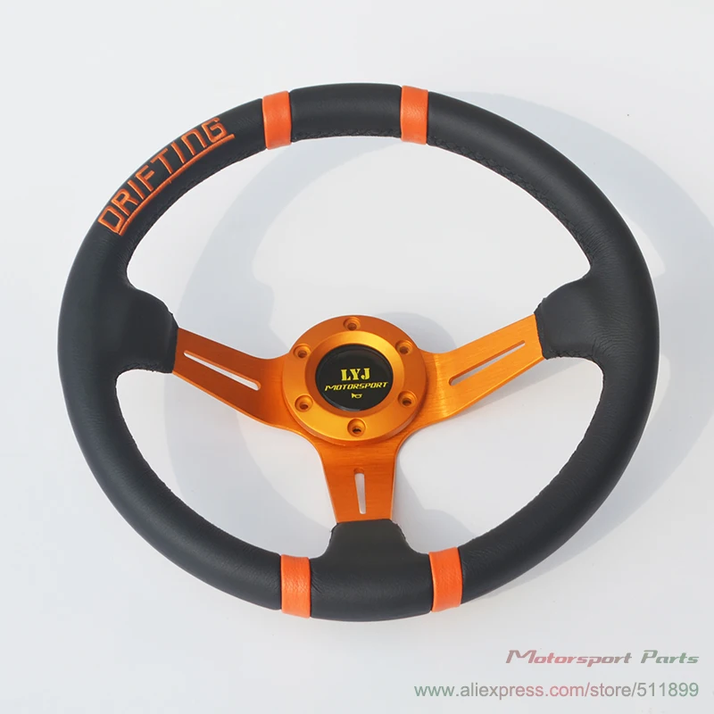 

Hot Sale: Auto Parts Orange Drifting Type MOMO Racing Steering Wheel