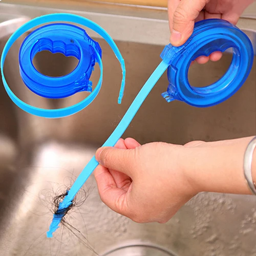 

New Arrival Home Drain Sink Brush Cleaner Bathroom Unclog Sink Tub Snake Hair Removal Tool BIDD