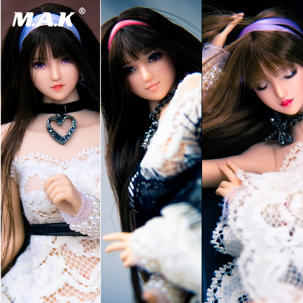 Коллекционная Фигурка Nihon Junjo Kenji 1/6 SNH 48 с плотной головкой черного/розового цвета