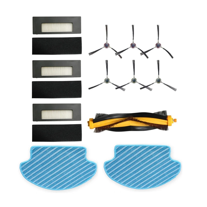 Мульти-набор запасная часть Швабра Ткань боковая щетка HEPA фильтр основные Щетки Для Ecovacs Deebot DE55 DE6G робот пылесос