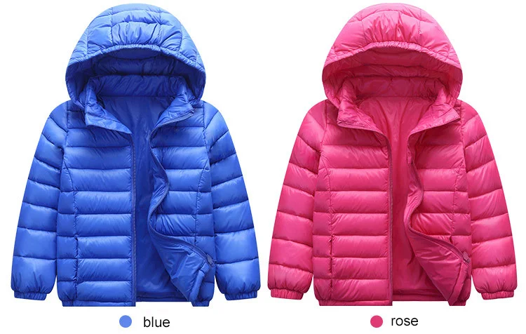 Куртки для девочек; Зимний пуховик для девочек и мальчиков; куртка-пуховик на 90% утином пуху; детская одежда; детская верхняя одежда; парка для маленьких мальчиков