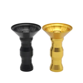 

Fashion 1Pcs metal multiple through hole bowl 75x113mm hookah Pipe hookah accessories burning tablets gifts