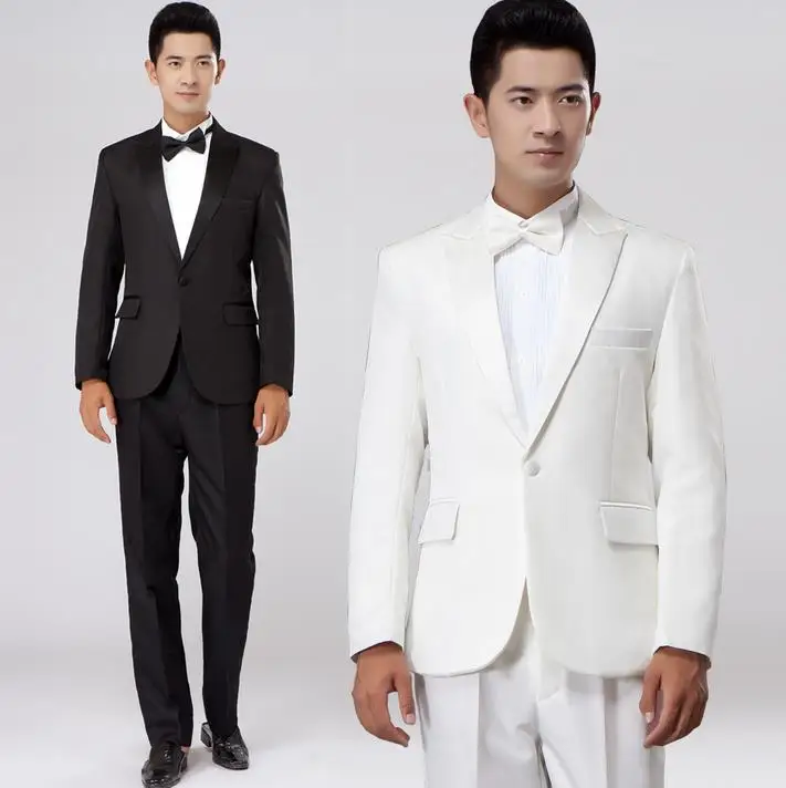 Белый 1 Жених бренд-одежда 2019 Новое поступление костюм комплект мужские костюмы для свадьбы костюм жениха мужчины slim fit костюмы + брюки +