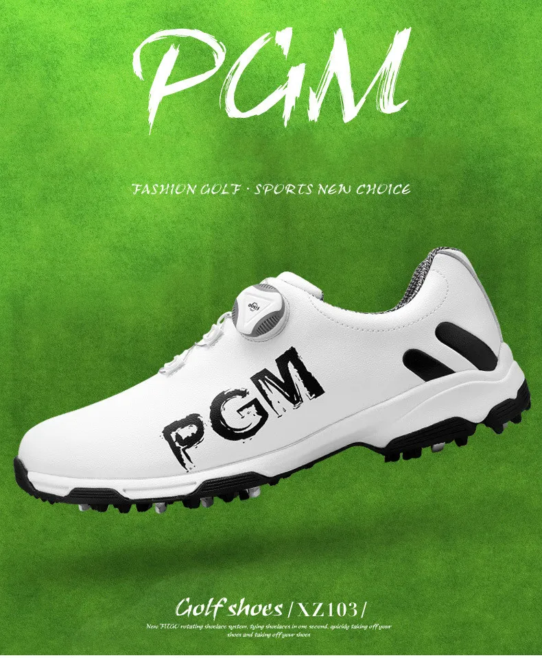 PGM обувь для гольфа мужская спортивная обувь кружевные следки и водонепроницаемая обувь для гольфа