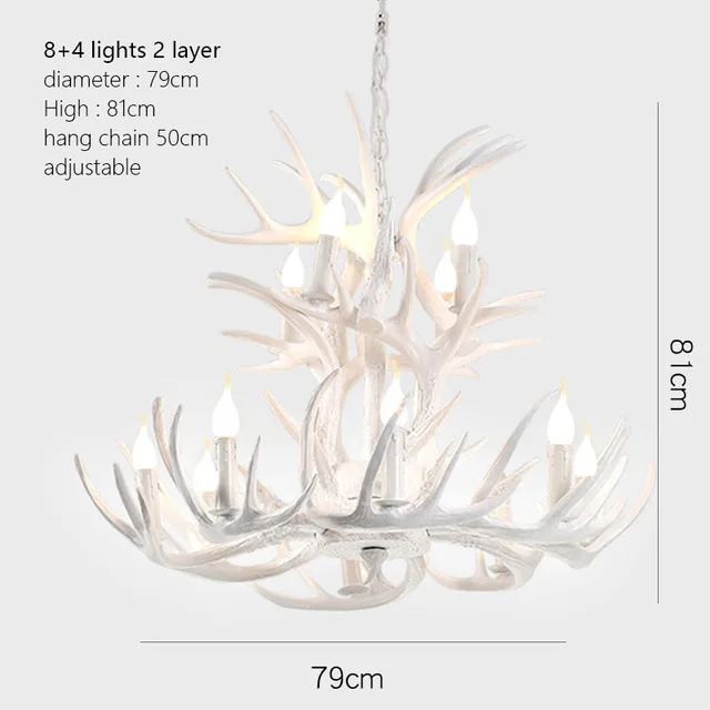 Antler Resin Pendant Chandelier (1)