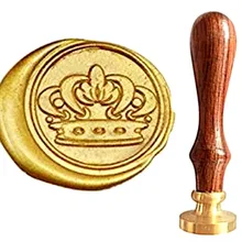 Mdlg Винтаж короны индивидуальный логотип роскошные Воск уплотнительное штамп