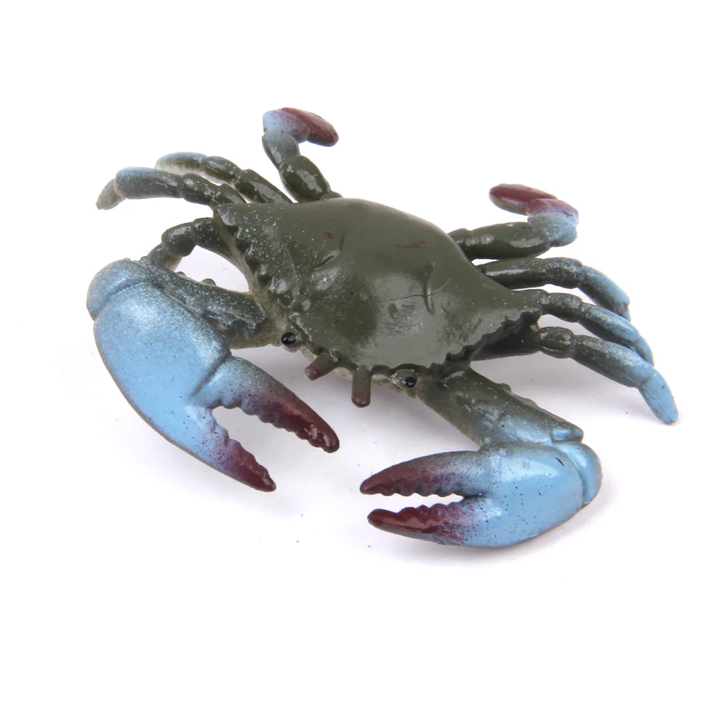 Set of 8 Pieces Various Plastic Crab Model Animal Display Figures Filler Toy Collection