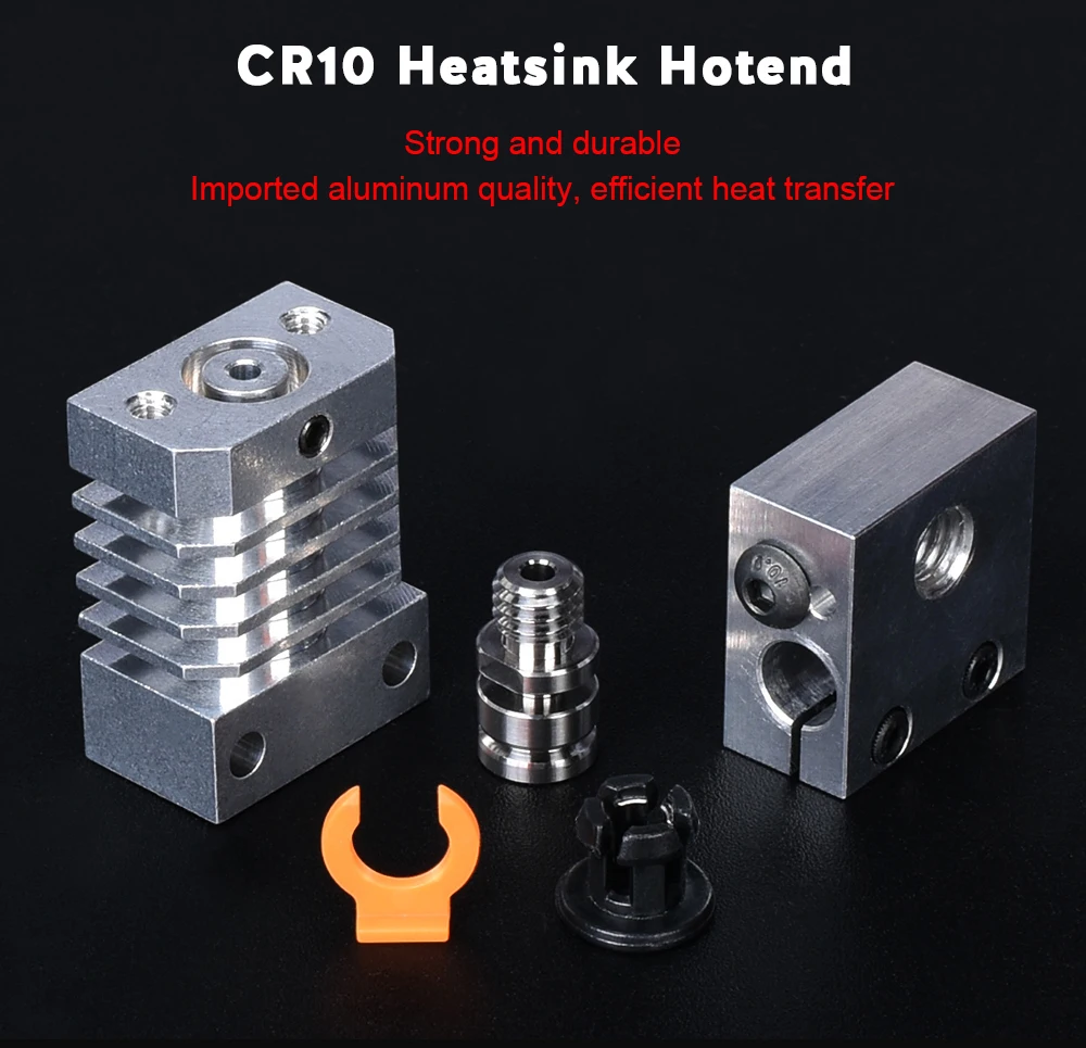 CR10 радиатор все металлические радиатор трубы обновления Hotend комплект для 3d принтер Ender3 CR10 Горячий Конец микро Швейцарский Титан тепловой выключатель