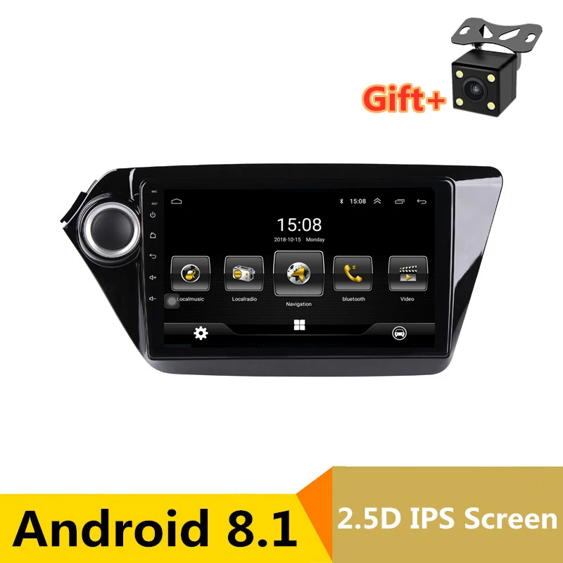 Android 8 1 автомобильный DVD видео плеер gps для Kia Rio K2 2012-2015 аудио Радио Стерео