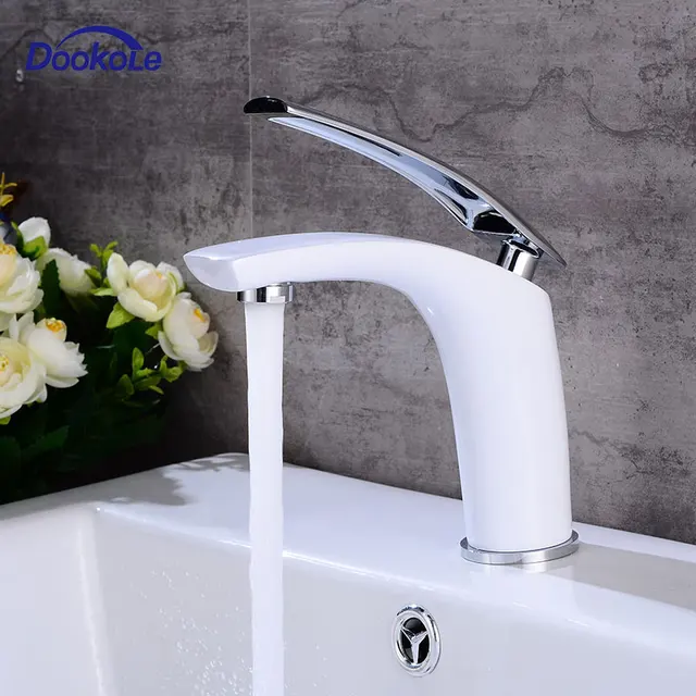 $US $38.35  Bathroom Vanity Sink Faucet Single Handle Single Hole Deck Mounted Washroom Basin Mixer Taps Brass 