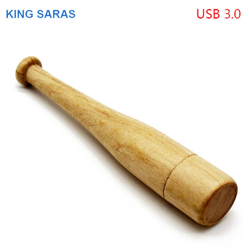 Деревянный usb флеш-накопитель KING SARAS, 4 ГБ, 8 ГБ, 16 ГБ, 32 ГБ, Кленовая бейсбольная мышь, usb 3,0