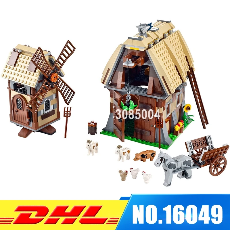 

IN STOCK 16049 1010Pcs Creative Series The Mill Village Raid Set lepin Building Blocks Bricks Educational Toy for DIY Gift
