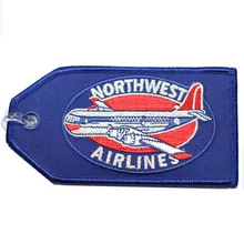 Авиации самолет путешествия подарки Northwest Airlines ретро мешок тег