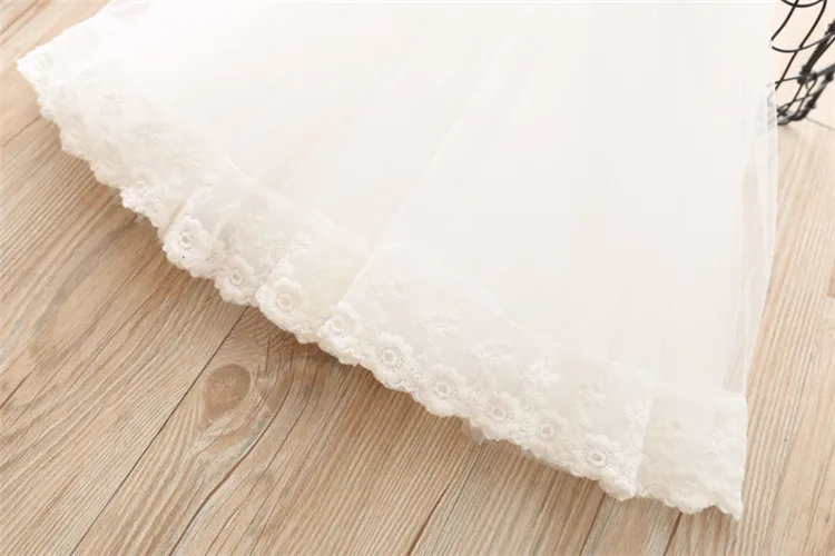 Fanfiluca Baby Girl Clothes Sleeveless Summer Mesh Kids Dresses For Girls Pink Princess Dress Baby Girls Lace Tutu Dress Fashion19