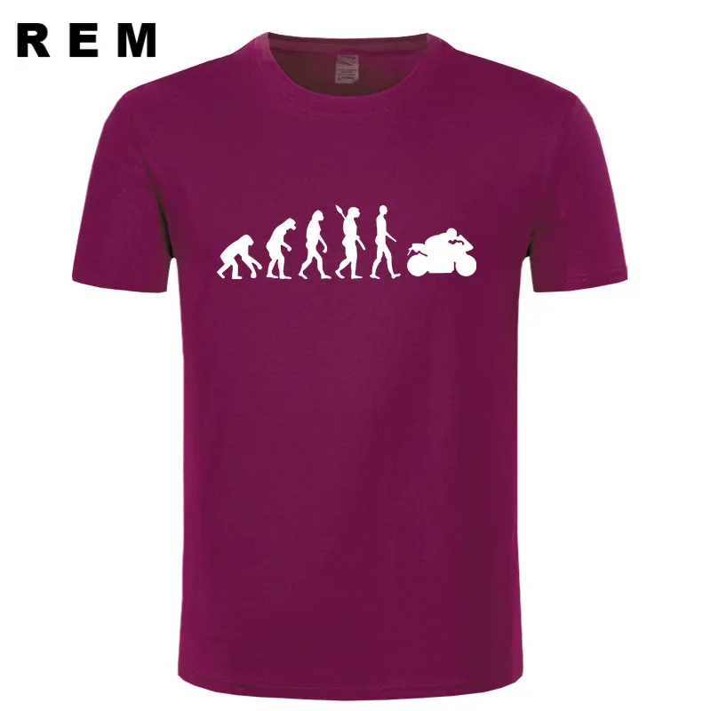 Мужские футболки для мотоцикла APE TO EVOLUTION, футболка, летняя Хлопковая мужская модная футболка с коротким рукавом и круглым вырезом - Цвет: 4
