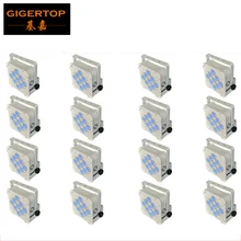16 шт./партия 9x18 Вт 6в1 RGBWA УФ-цветная батарея мощность беспроводной Led Par свет, американские DJ светодиодные par-прожекторы свет, батарея 7-8 часов работы