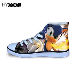 HYCOOL/детские спортивные кроссовки для мальчиков, кроссовки с принтом «Sonic The Hedgehog» для девочек, Повседневная тренировочная прогулочная