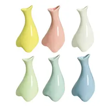 Керамическая ваза цветочный горшок фарфоровые украшения ручной работы Оригинальное творчество подарки Бар Офис Дом для керамики Настольный Декор