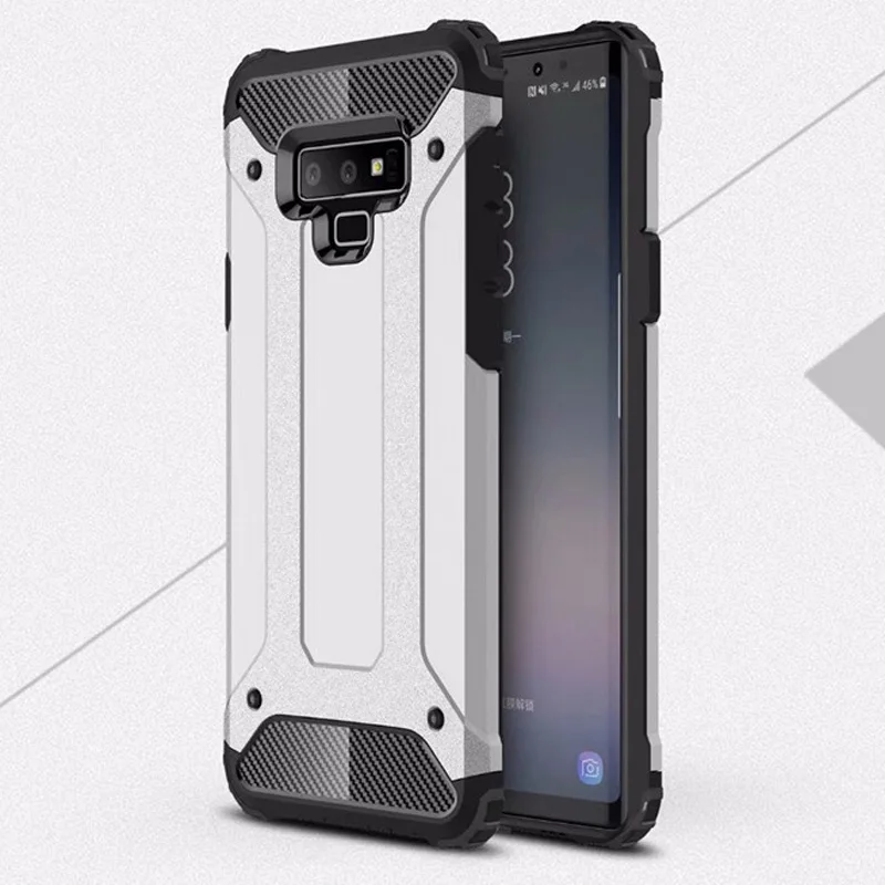 

Soft Silicon + PC Hard Armor Anti-knock Back Cover Case For Samsung Galaxy Note 9