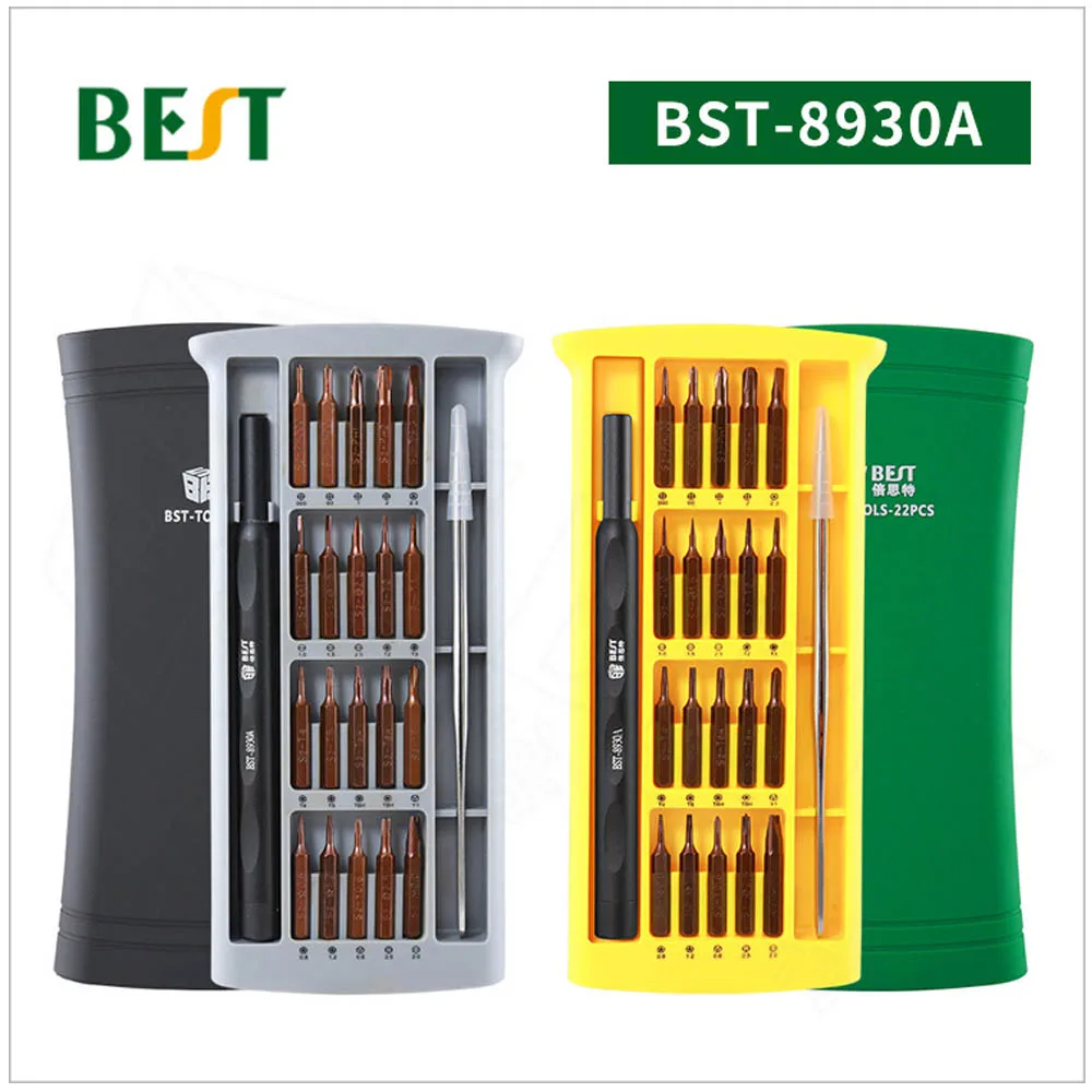 

Genuine BES 8930A 22 in 1 Combination Multi-Functional Mini Screwdriver Set For Mobile Computer Repair Magnetic Screw Driver