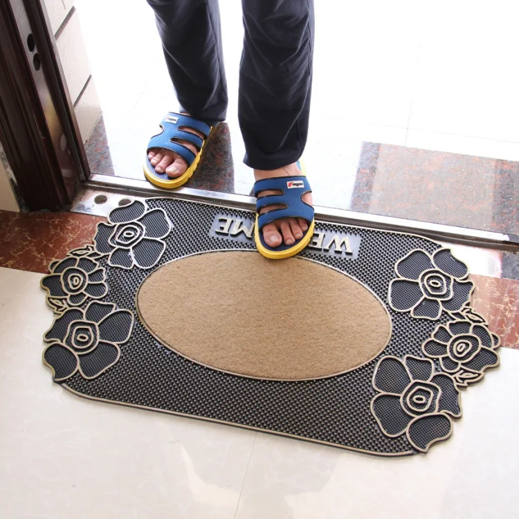 HUAMAO, 45*80 см, 1,8 кг, напольный коврик для комнаты, Нескользящий Резиновый коврик, напольный коврик, прочный, дешевый, ковер, водонепроницаемый, кухонные коврики