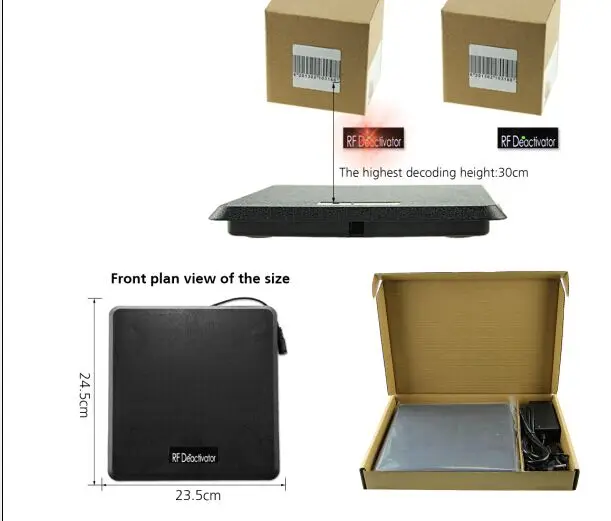 2017 Новый звук и светильник Деактиватор охранной сигнализации для системы RF8.2Mhz eas