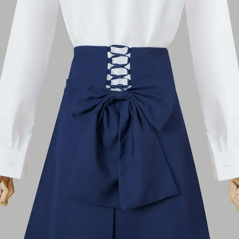 Костюм для косплея аниме Fate/Stay Night Saber Arturia Pendragon школьная форма наряд с синей юбкой