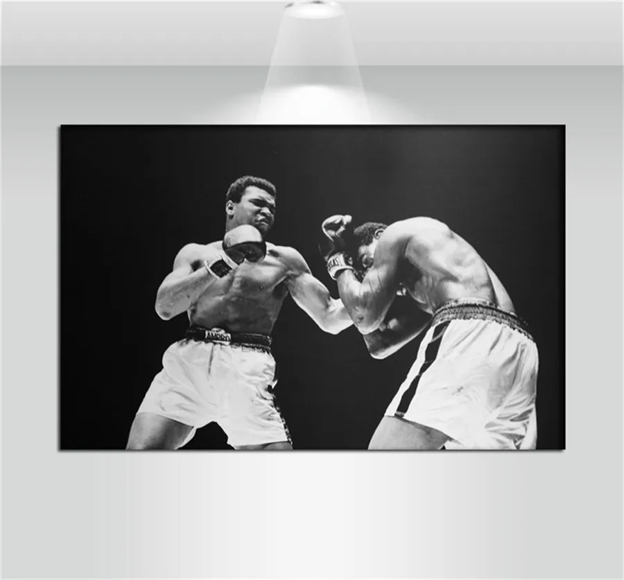 

Muhammad Ali vs. Ernie Terrell Canvas Painting Living Room Home Decor Modern Mural Art Oil Painting